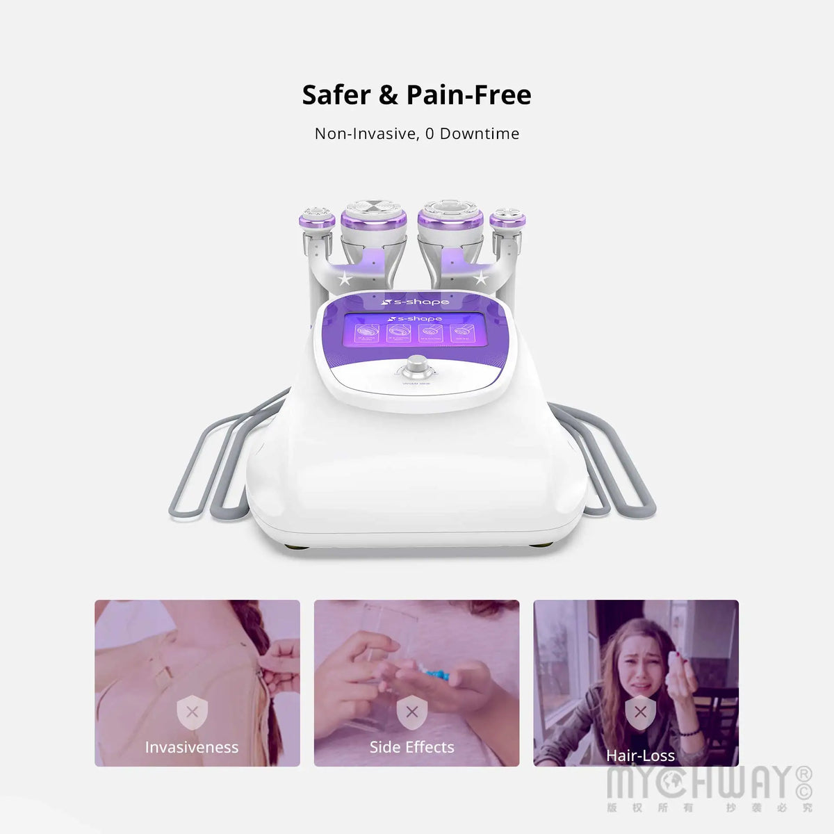 S Shape Machine 30K Ultrasound 2.5 RF EL Face Lift Body Shape Machine