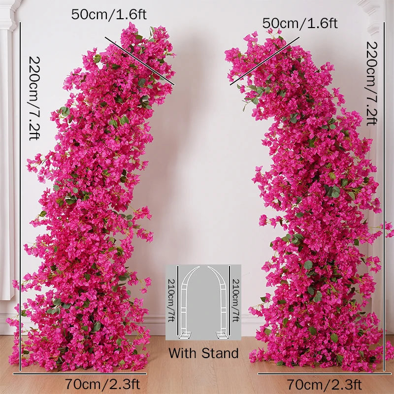 Angela Flower Artificial Bougainvillea Blossom Arch Backdrop Decoration
