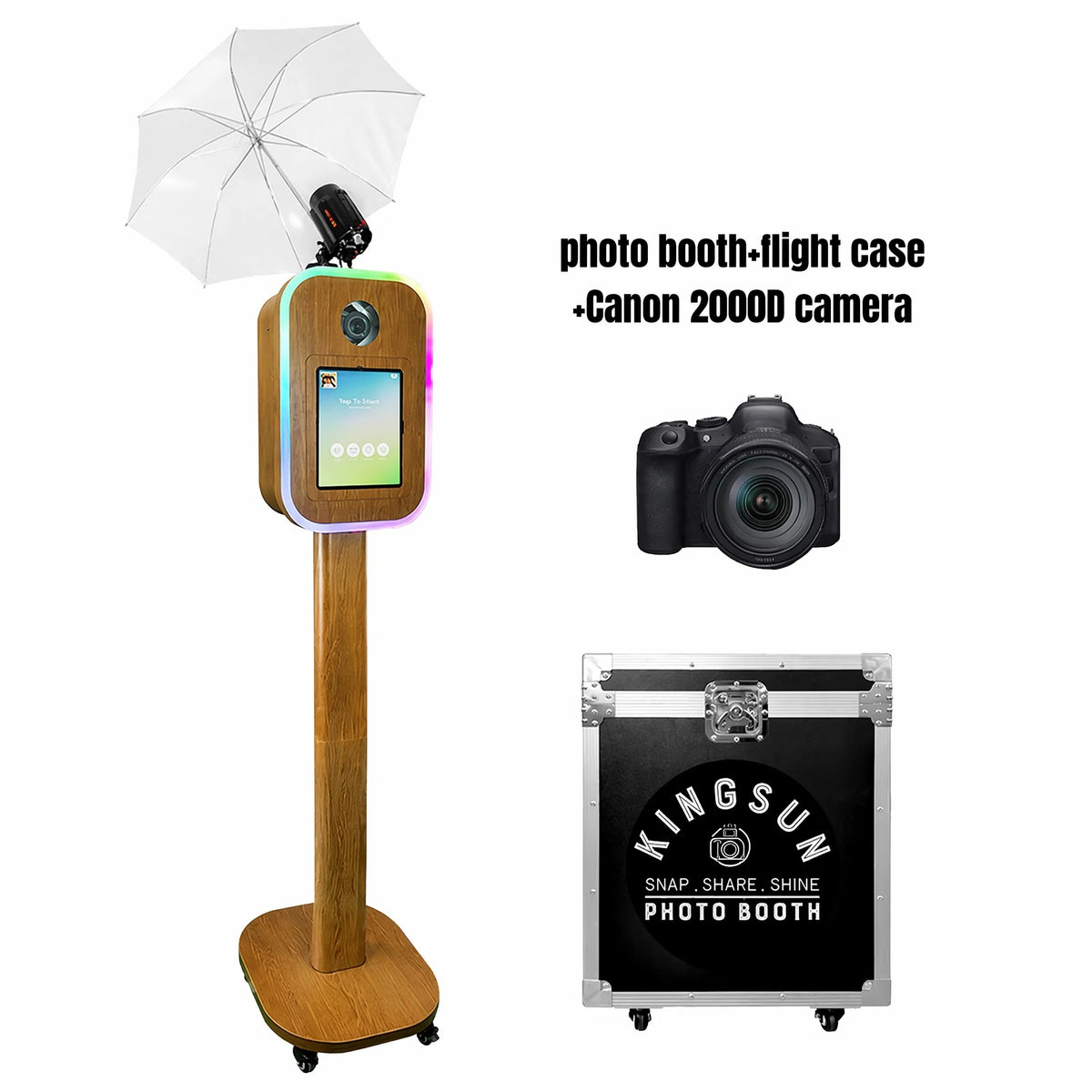 Professional iPad DSLR Photo Booth Machine For Weddings Or Parties