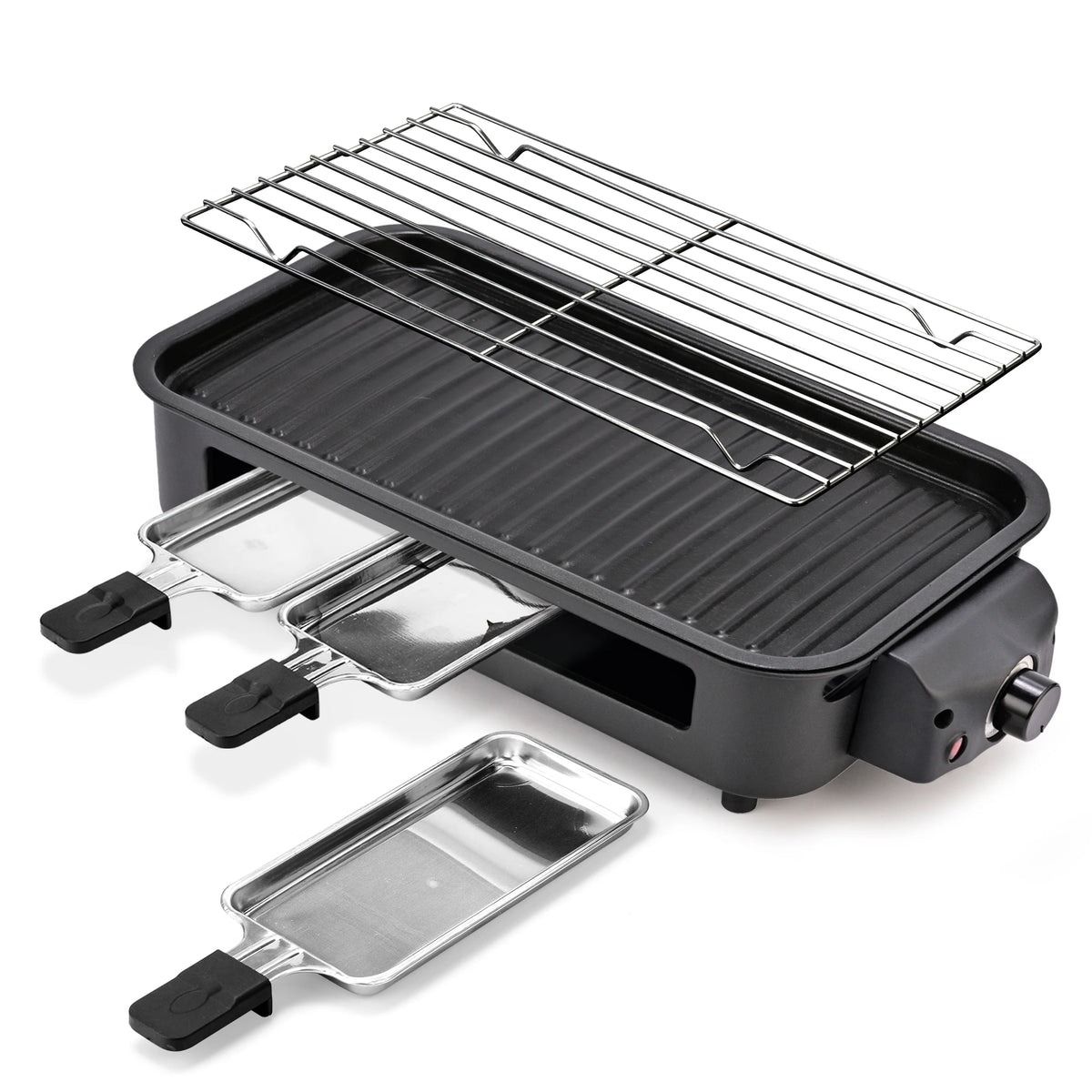 Sumetas Smokeless Electric Grill With Nonstick Removable Tray