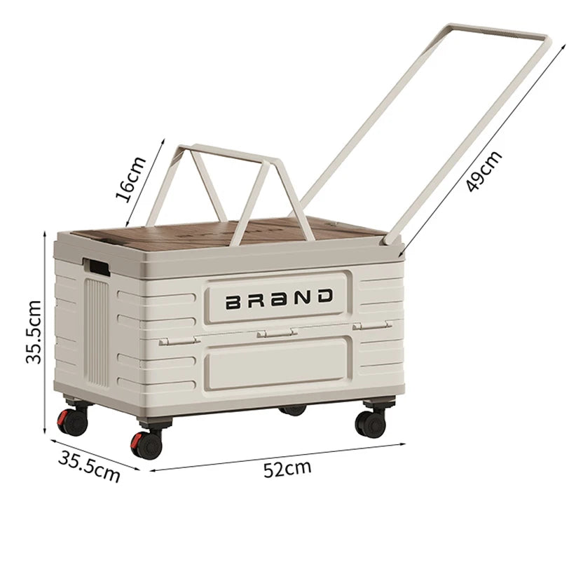 Heavy Duty Rotating Storage Cart With Silent Locking WHeels