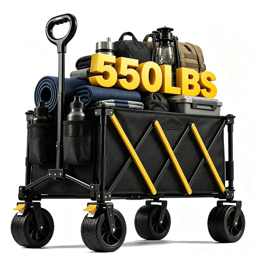 Heavy Duty Folding Utility Wagon Cart For Outdoor Camping