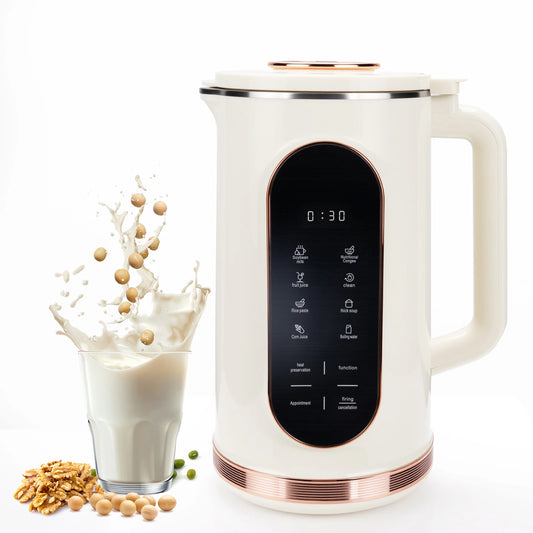 Nut Milk Maker, 48z/1500ml  Automatic 8 in 1 Soy Milk Maker Machine, Homemade Nutritious Drinks, Plant Based Milk, Juice, Baby