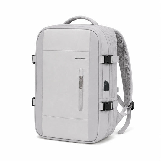 Expandable Travel Laptop Backpack With USB Charging Port And Comfort