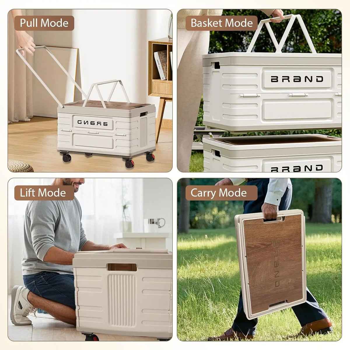 Heavy Duty Rotating Storage Cart With Silent Locking WHeels