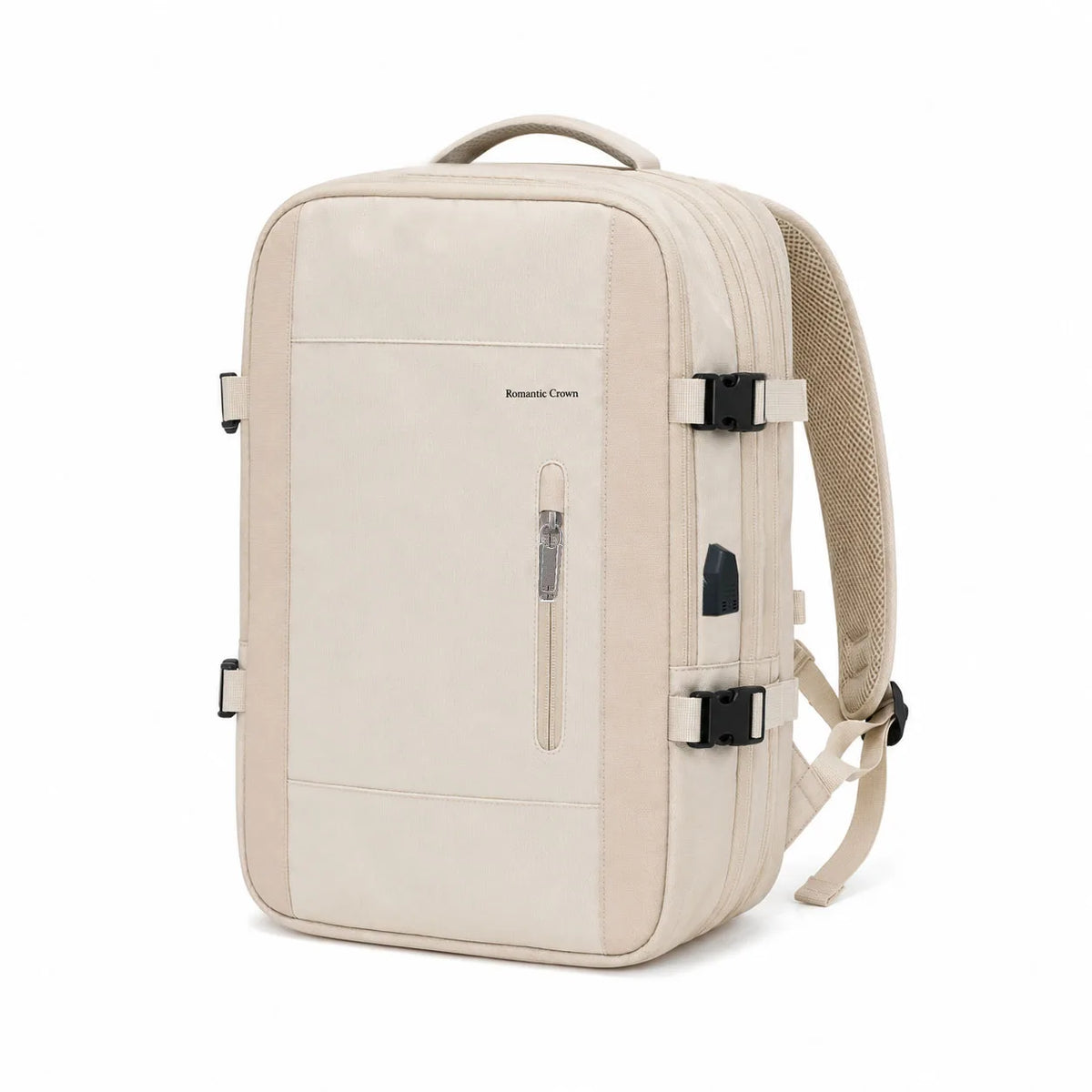 Expandable Travel Laptop Backpack With USB Charging Port And Comfort