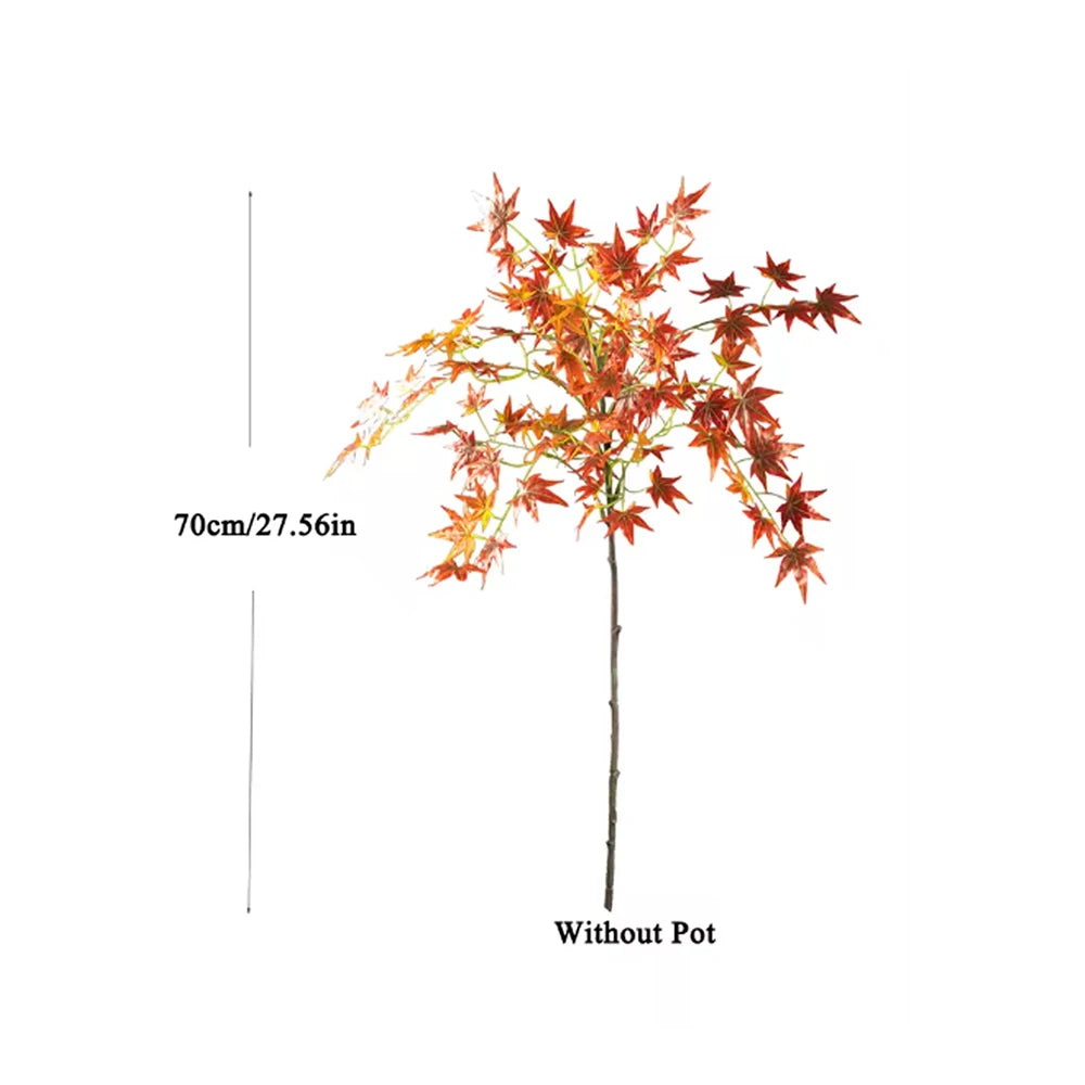 Kmitang Artificial Maple Tree Faux Plastic Home Garden Decor