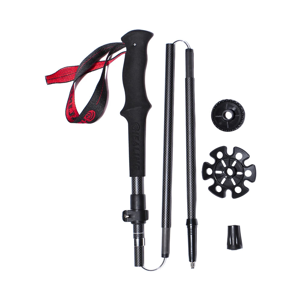 Okhealing Carbon Fiber Telescopic Trekking Poles For Hiking