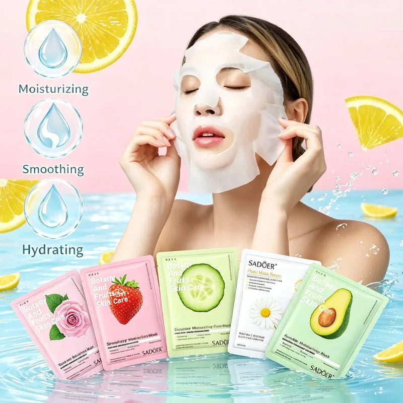 Hydrating Hyaluronic Acid Vitamin C Facial Masks 20 Pack