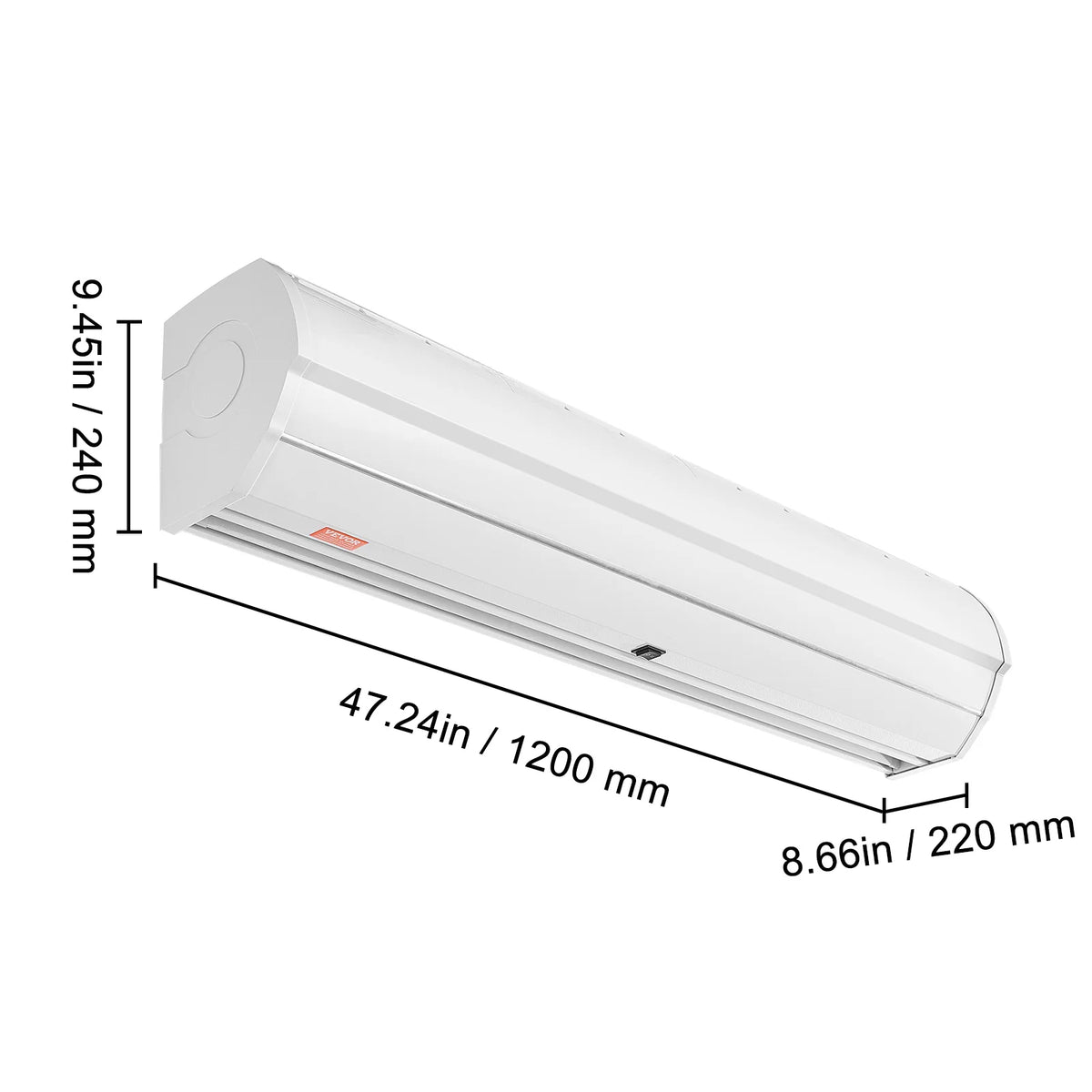SucceBuy Commercial Indoor Air Curtain Wall Mounted Fan