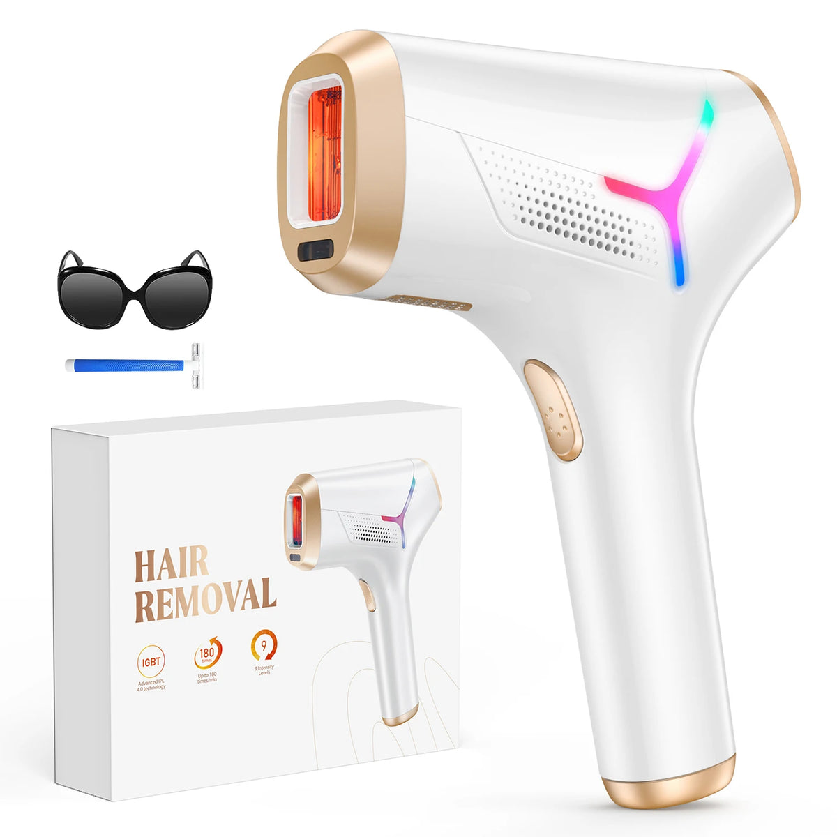 Totmizby IPL Hair Removal Device Painless Permanent Epilator