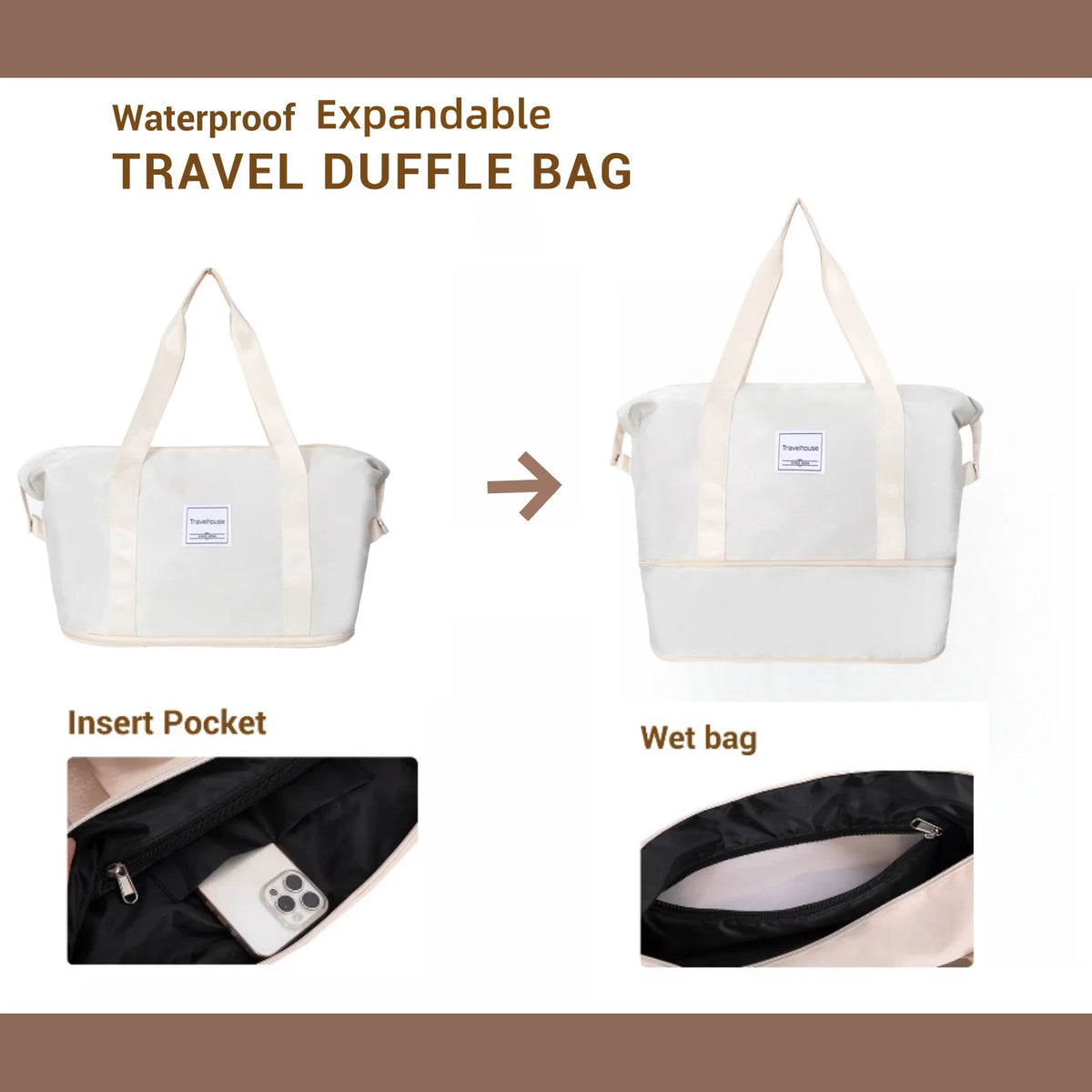 Travelhouse Five Piece Spinner Luggage Set With Tsa Lock