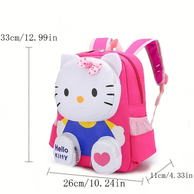 Mesuca 3D Cartoon Cat Kids Backpack Lightweight School Daypack
