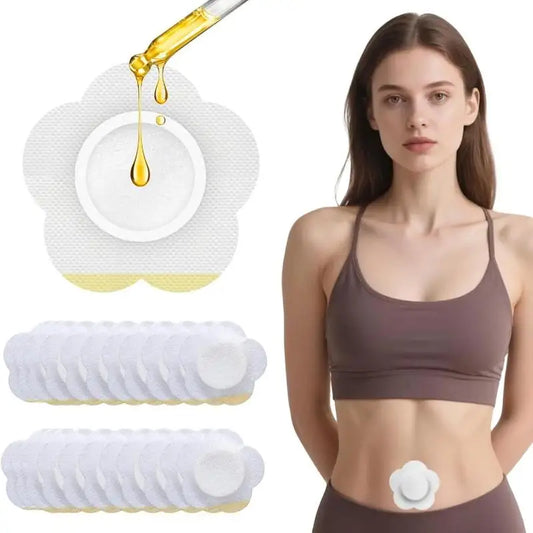 Self Adhesive Disposable Castor Oil Patches For Gentle Navel Care