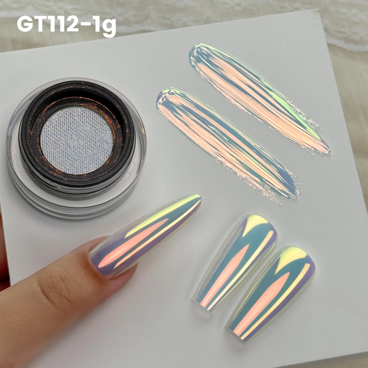 Yokefellow Aurora Chrome Nail Powder For Professional Nail Art