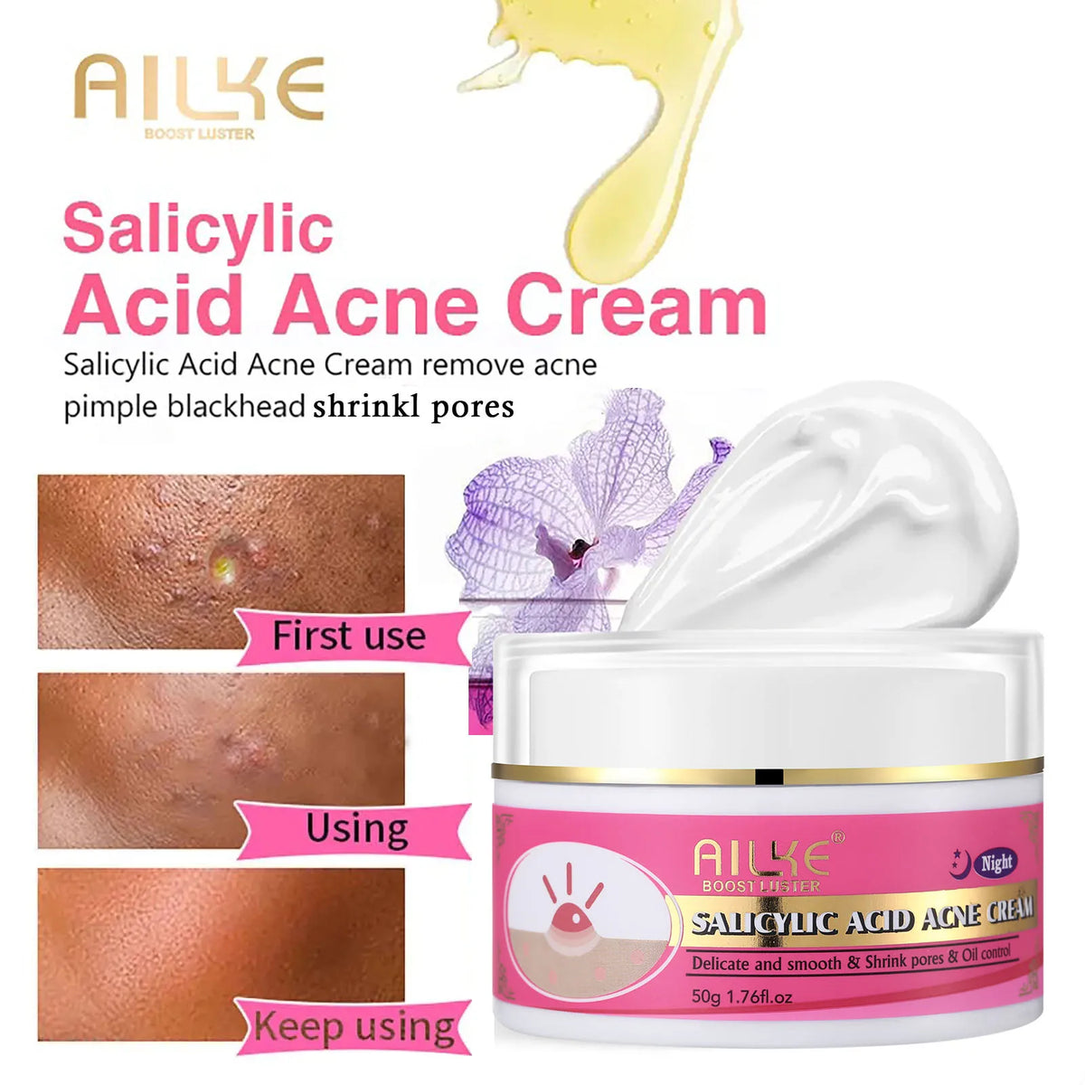 Ailke Natural Skin Brightening Cream Set With Moisturizer