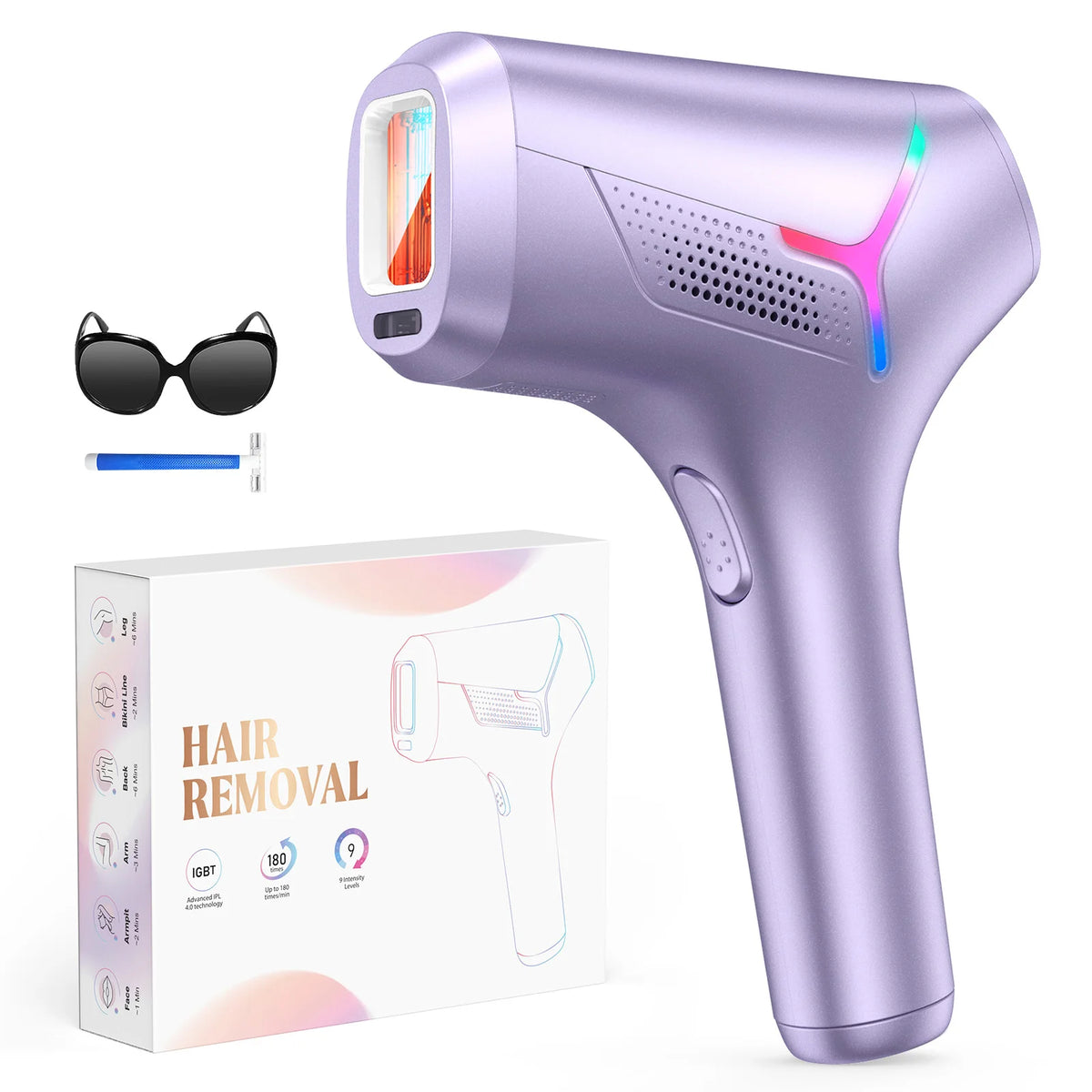 Totmizby IPL Hair Removal Device Painless Permanent Epilator