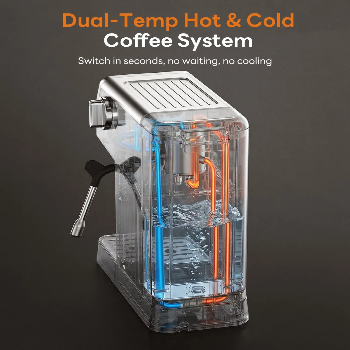 20 Bar Touchscreen Espresso Machine With Integrated Milk Frother