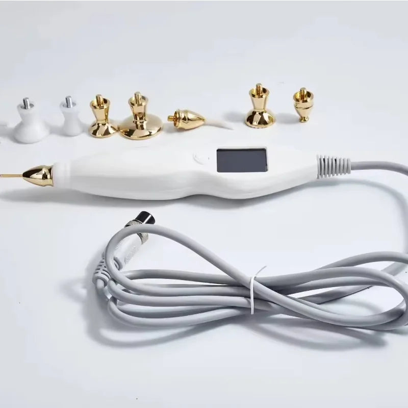 6-in-1 Cold and Warm Eyelid Lifting Fibroblast Ozone Jet Plasma Pen Machine Facial Care Repair Skin Surface, Fade Skin Spots