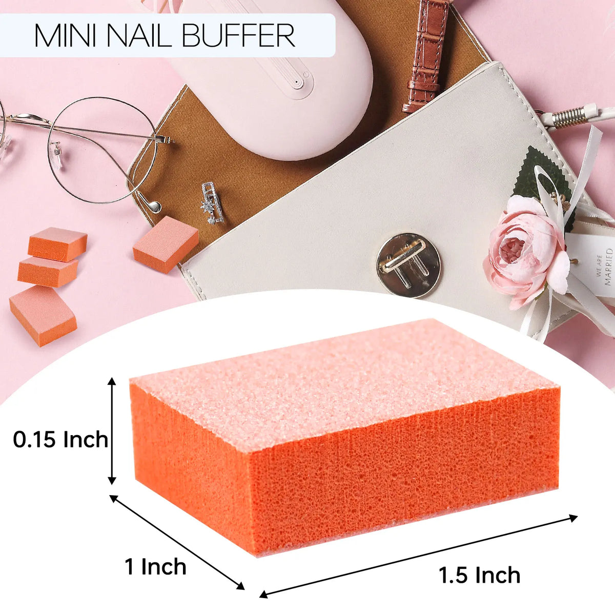 Maryton Eva Sponge Nail Buffer File Block Manicure Pedicure Care