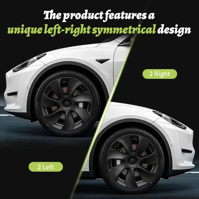 Motenio Wheel Covers For Tesla Model Y Cyclone Style Kit