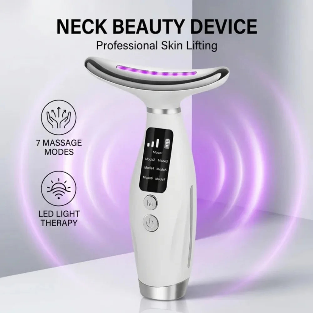 Hailicare Led Photon Facial Massager With Heating Vibration Therapy