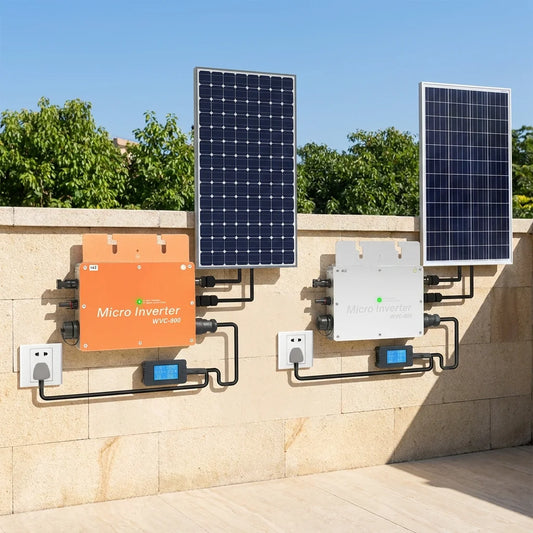 800W Solar Power Inverter US Standard LCD Display Smooth Edge High Security Easy Install for Renewable Energy Systems
