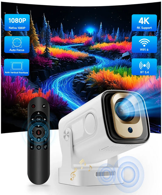 Magcubic 4K Mini Projector With Auto Focus And Home Theater