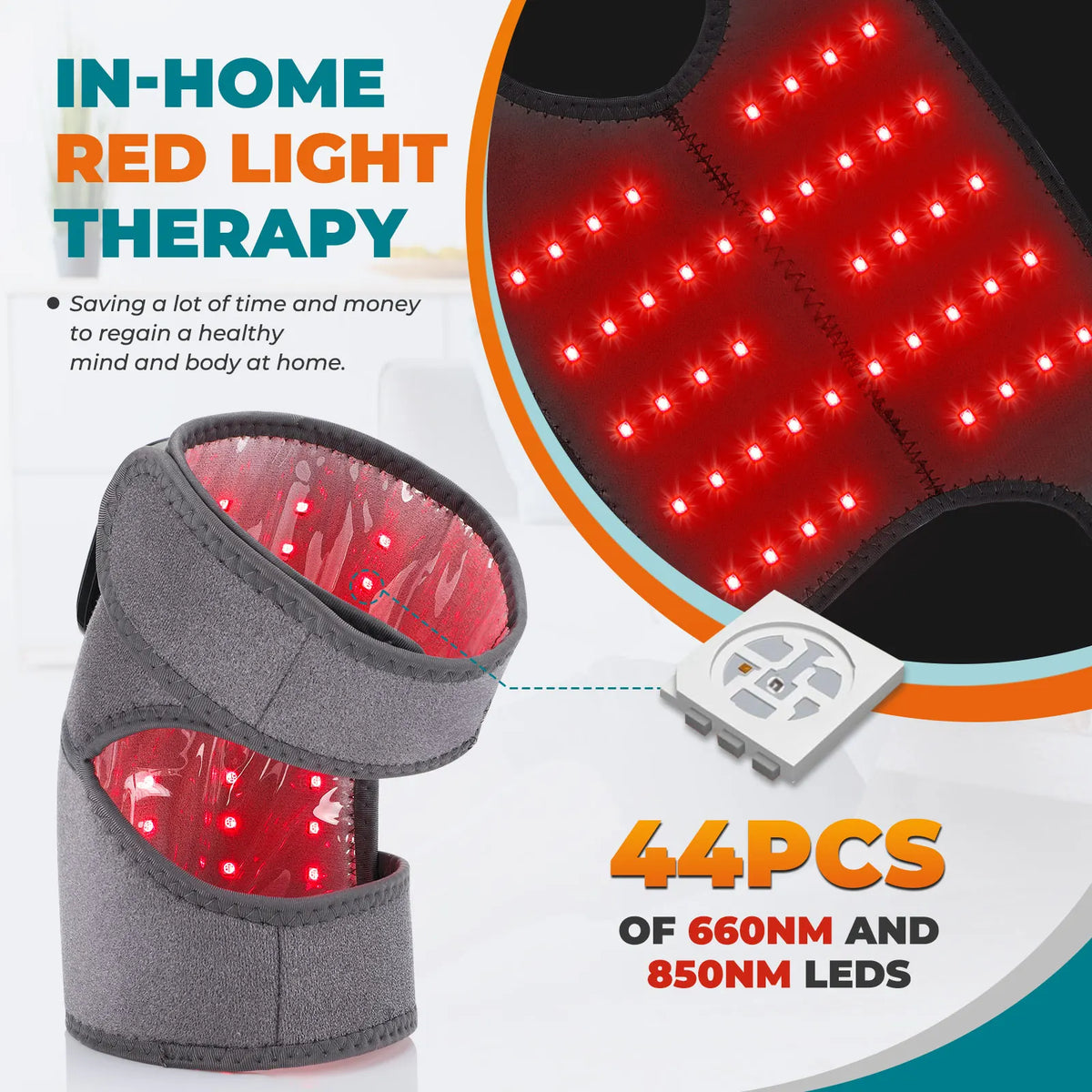 Hailicare Rechargeable Red Light Heating Knee Brace