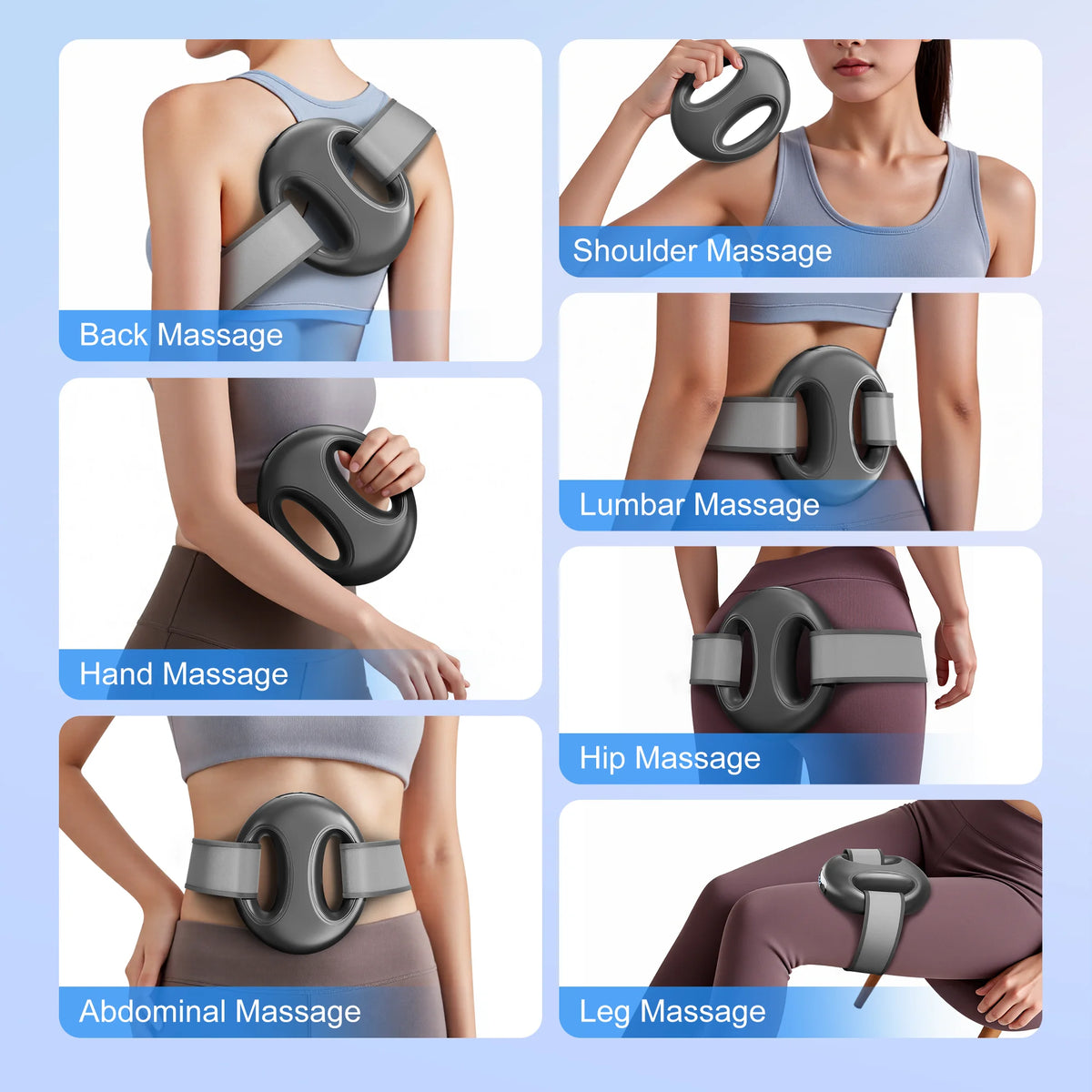 LEERCON Portable Mini Fascia Ring Vibration Muscle Massager