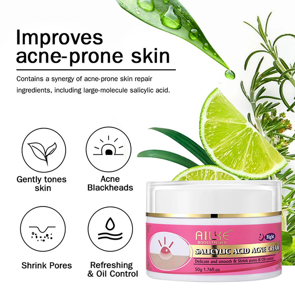Ailke Natural Skin Brightening Cream Set With Moisturizer