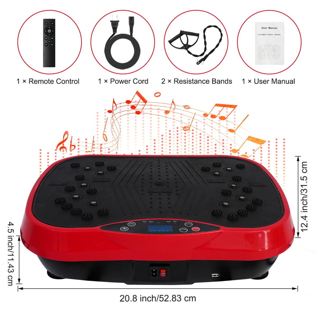 Portable Vibration Plate Exercise Machine For Full Body Fat Burning