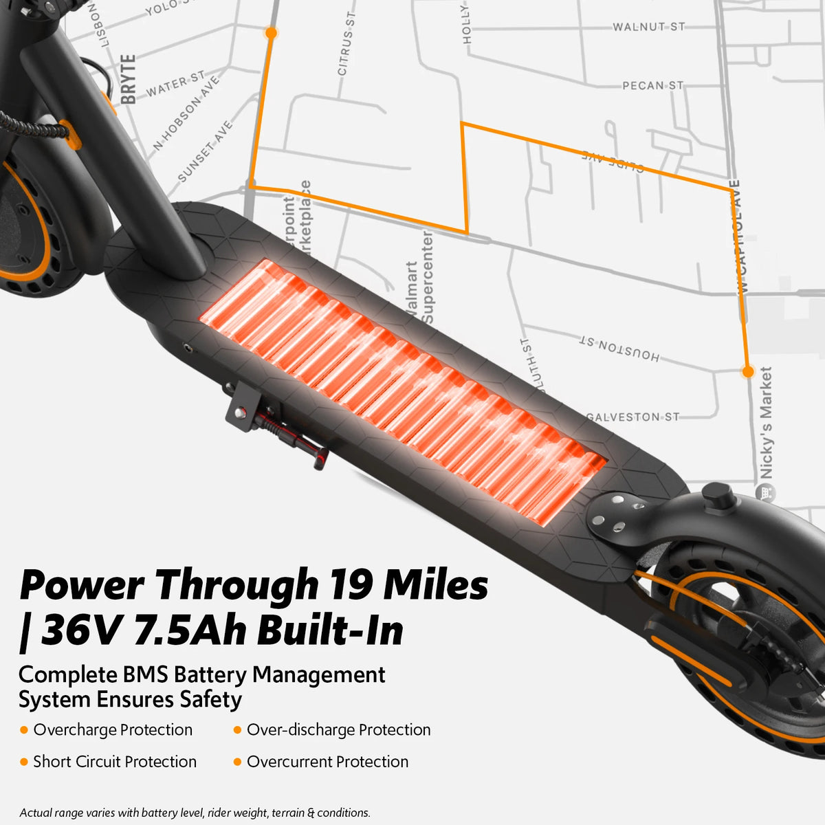 Osboo Adult Electric Scooter Featuring 550W Motor For Daily Commutes
