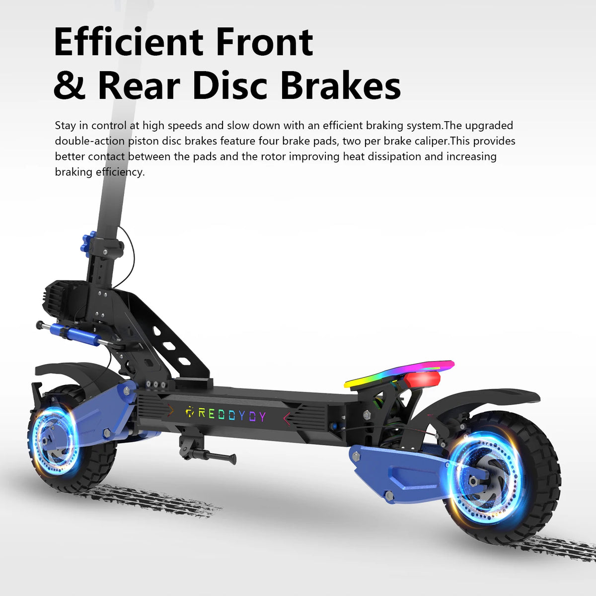 Reddydy 5000W Dual Motor Electric Scooter With Full Suspension