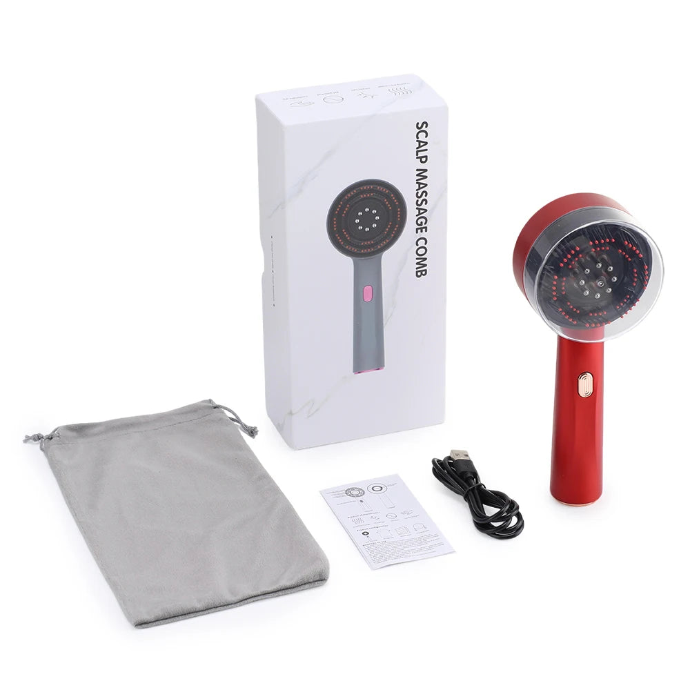 Hailicare Electric Red Light Scalp Massager Comb For Hair Relaxation
