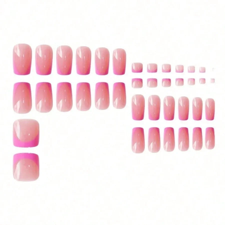 Professional Removable Press On Nails Reusable Manicure Combo Set