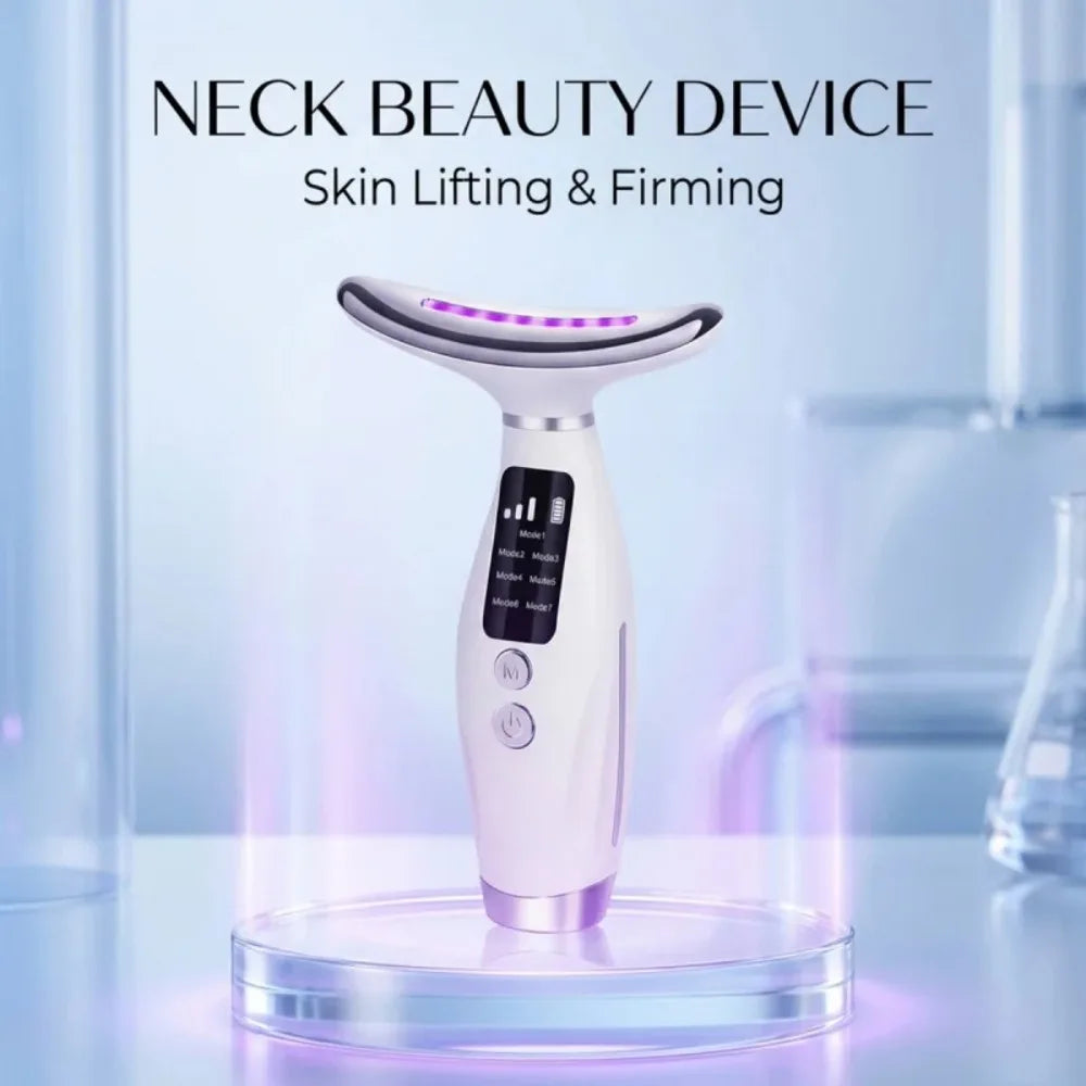Hailicare Led Photon Facial Massager With Heating Vibration Therapy