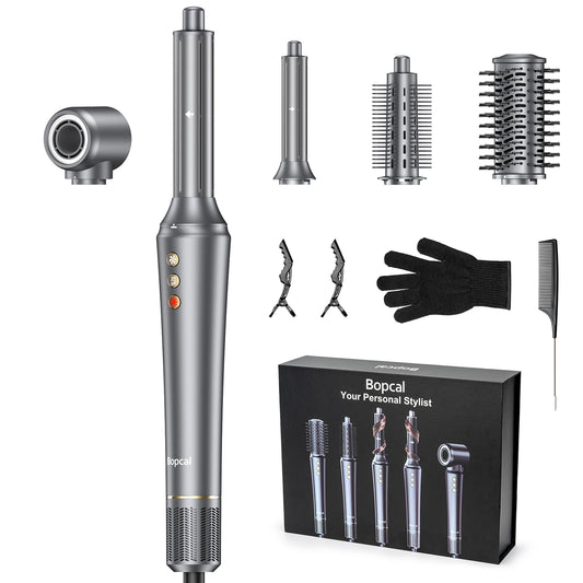 Bopcal Hot Air Comb Hair Dryer Multi Style Electric Tool
