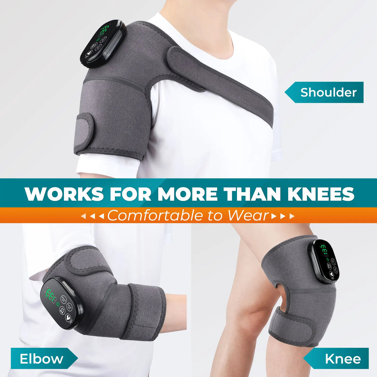 Hailicare Rechargeable Red Light Heating Knee Brace