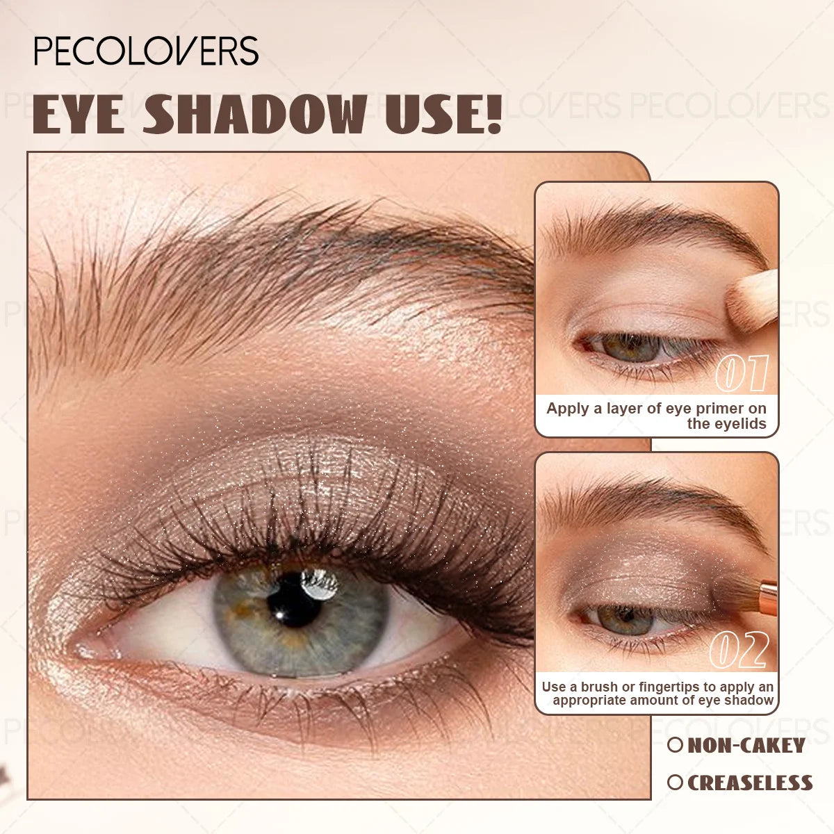 Long Lasting Glitter Eyeshadow Palette With Shimmer Highlighter