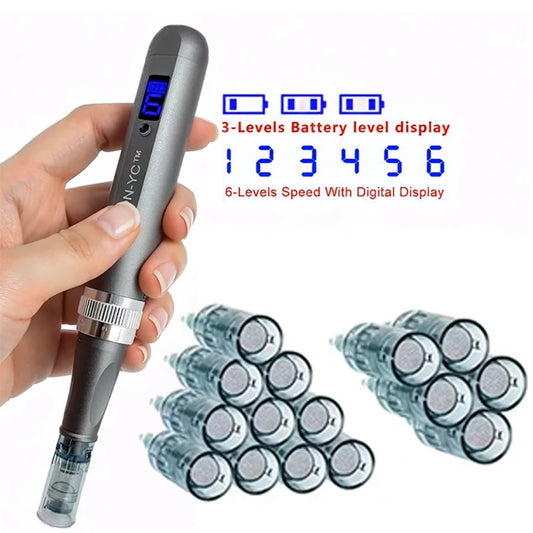 Dr DermaPen M8 Wireless Dermapen Microneedling Machine Easy To Use At Home Contains 15pcs Nano Needles Length 0.25mm