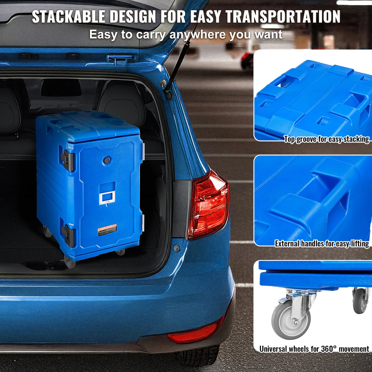 Vevor Commercial Insulated Front Loading Food Pan Carrier
