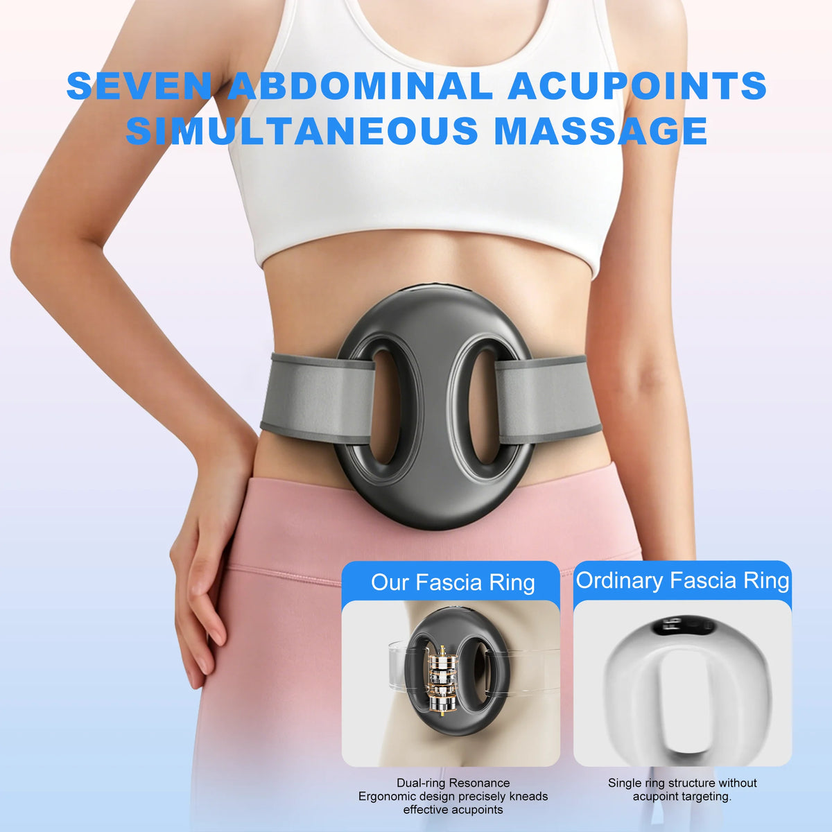 LEERCON Portable Mini Fascia Ring Vibration Muscle Massager
