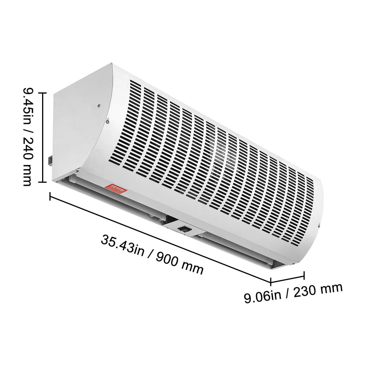 SucceBuy Commercial Indoor Air Curtain Wall Mounted Fan