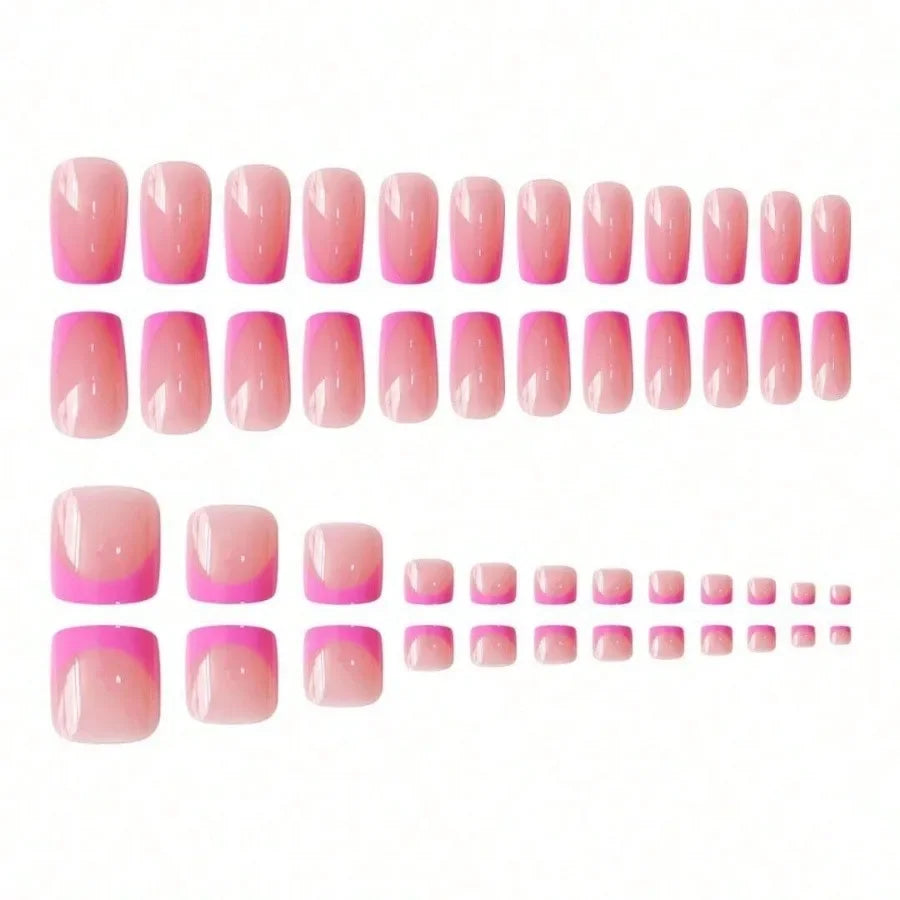 Professional Removable Press On Nails Reusable Manicure Combo Set