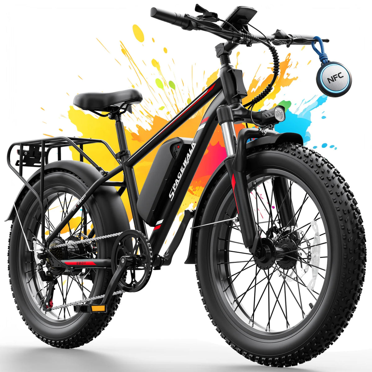 Eilleo Spacewalk 1500W Electric Bike With Removable Battery Suspension