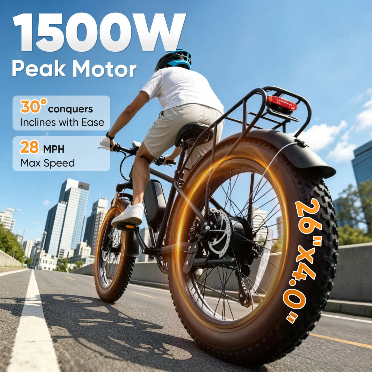 Eilleo Spacewalk 1500W Electric Bike With Removable Battery Suspension