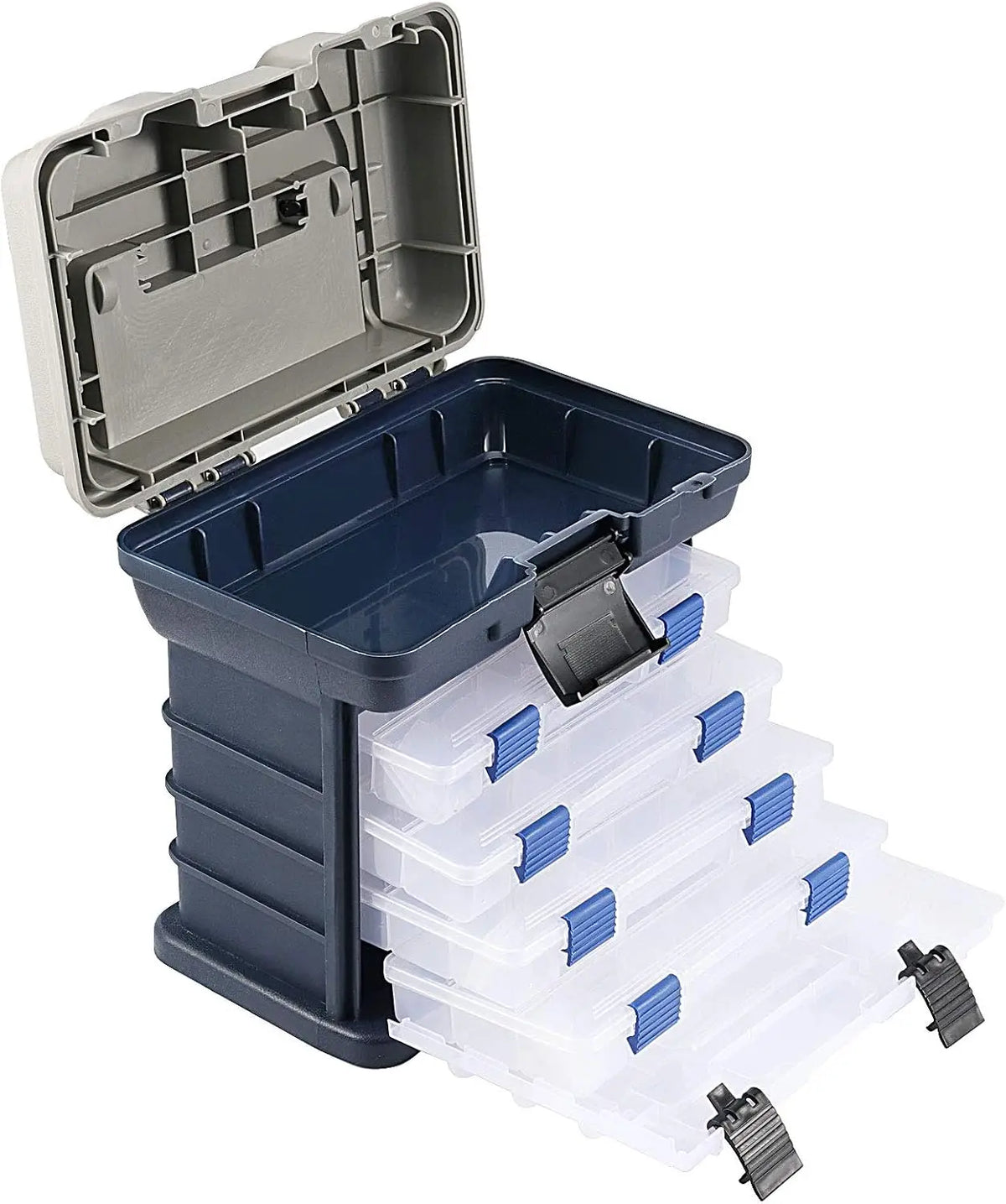Zoe Portable Fishing Tackle Box Kit With Pliers And Lures
