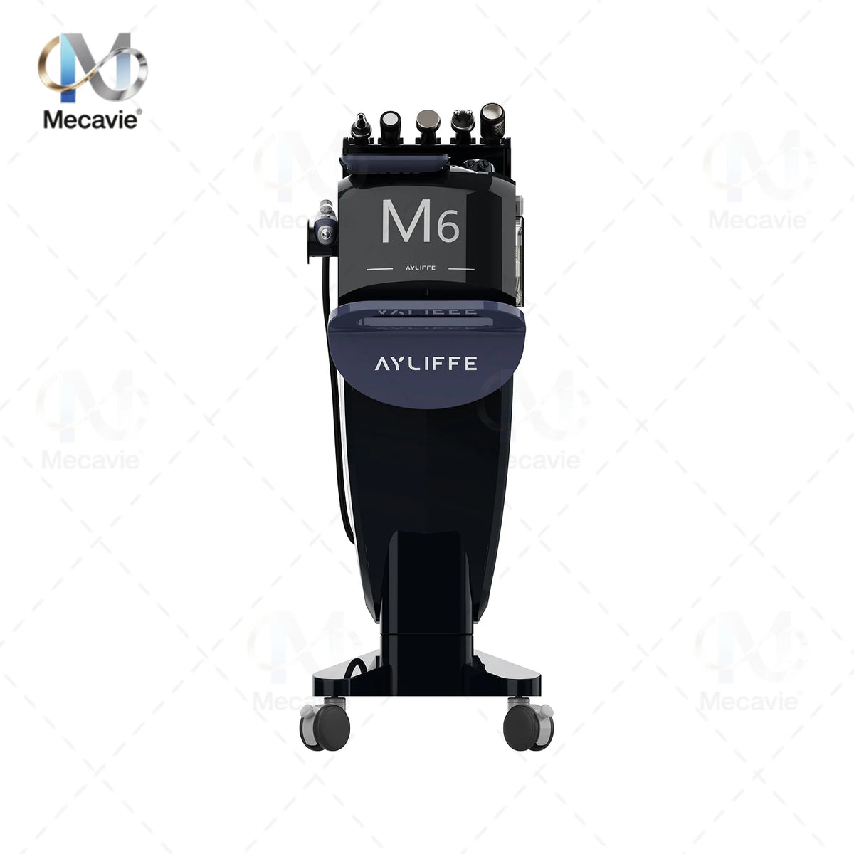 M6 Obsidian 6‑in‑1 Hydro Facial Machine Pore Deep Cleansing Blackhead Removal Plasma Acne Repair Oxygen Infusion Microcurrent Anti‑Aging Hot Cold Therapy Desktop Salon Skin Care Device