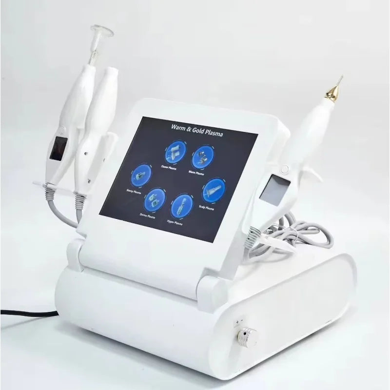 6-in-1 Cold and Warm Eyelid Lifting Fibroblast Ozone Jet Plasma Pen Machine Facial Care Repair Skin Surface, Fade Skin Spots